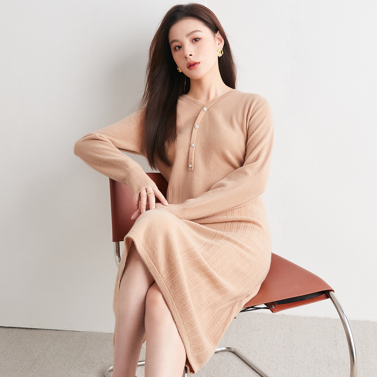 【老粉福利】Y绵羊毛针织女裙TT258050Y