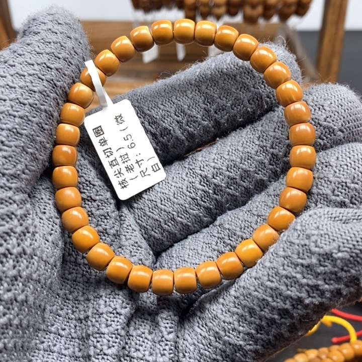 橄榄核手串/手链H*N6.5老挝直切单圈