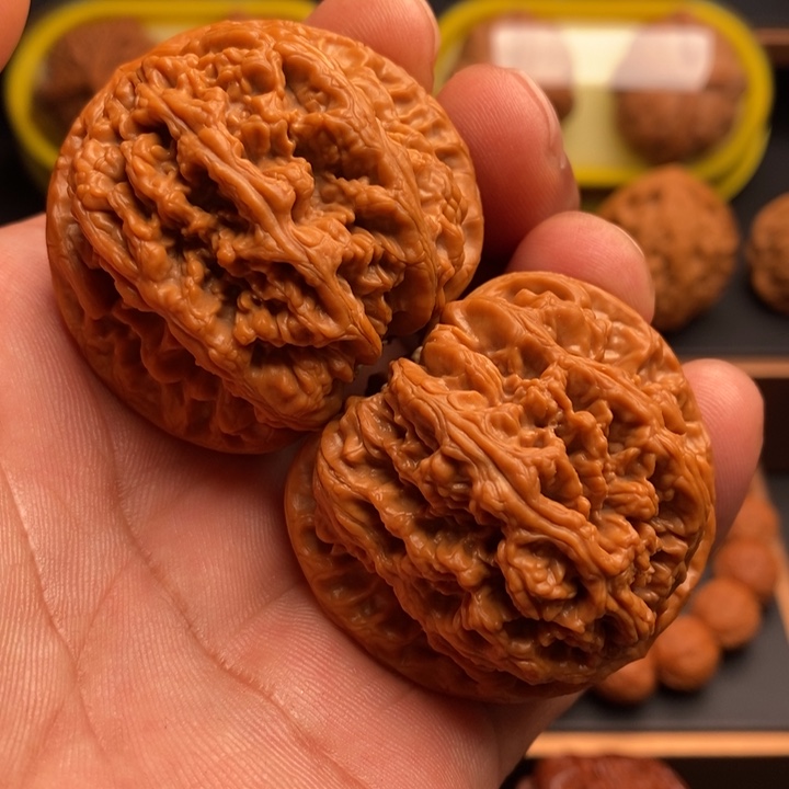 文玩核桃把件粗筋