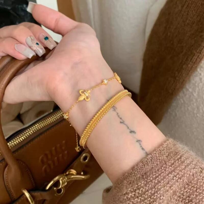 铜合金手链 D271轻奢时尚百搭气质优雅甜美手链