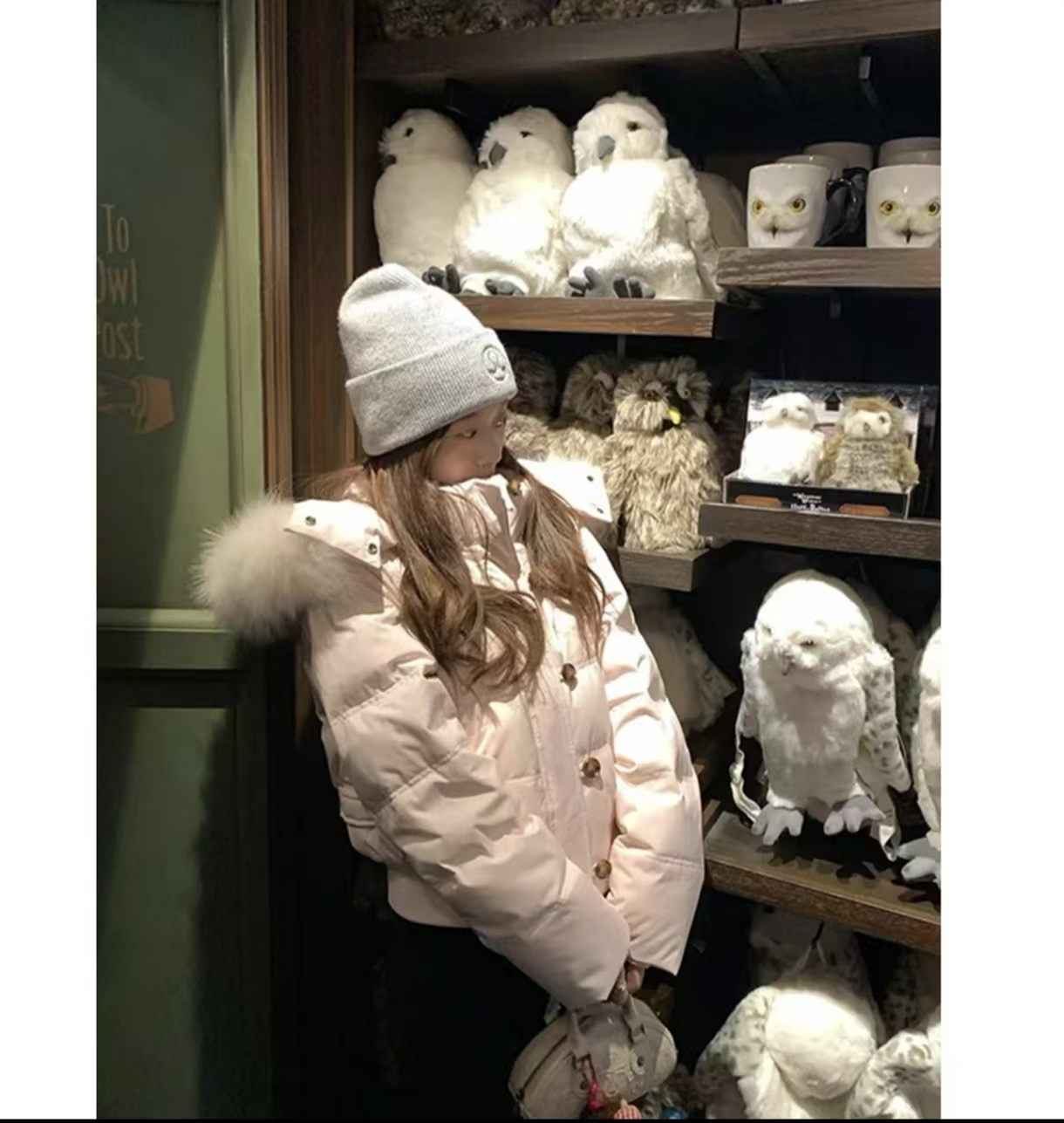 甜美韩系连帽大毛领冬季短款加厚升级款棉服外套