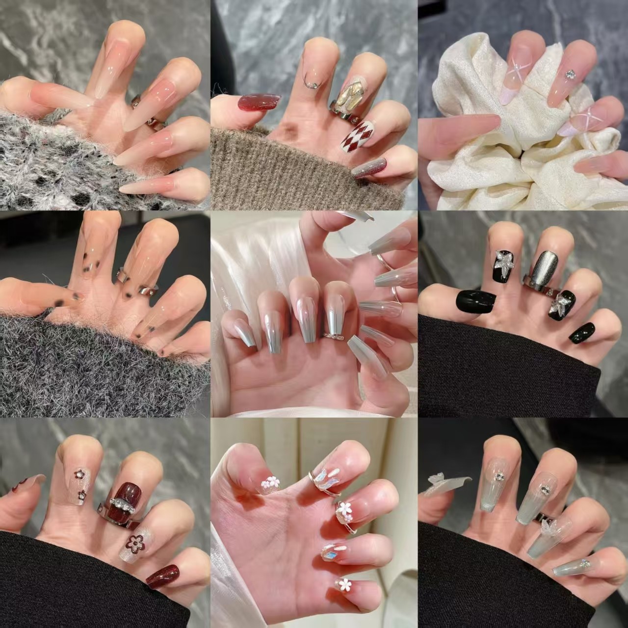 穿戴甲轻奢高级感美甲贴片可拆卸01