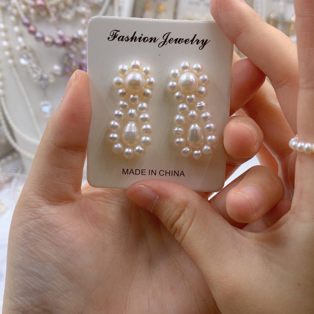 颈饰合金淡水珍珠