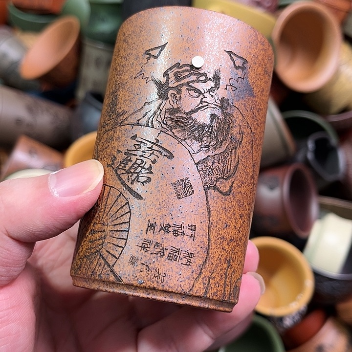 紫砂茶杯全手工紫砂主人杯