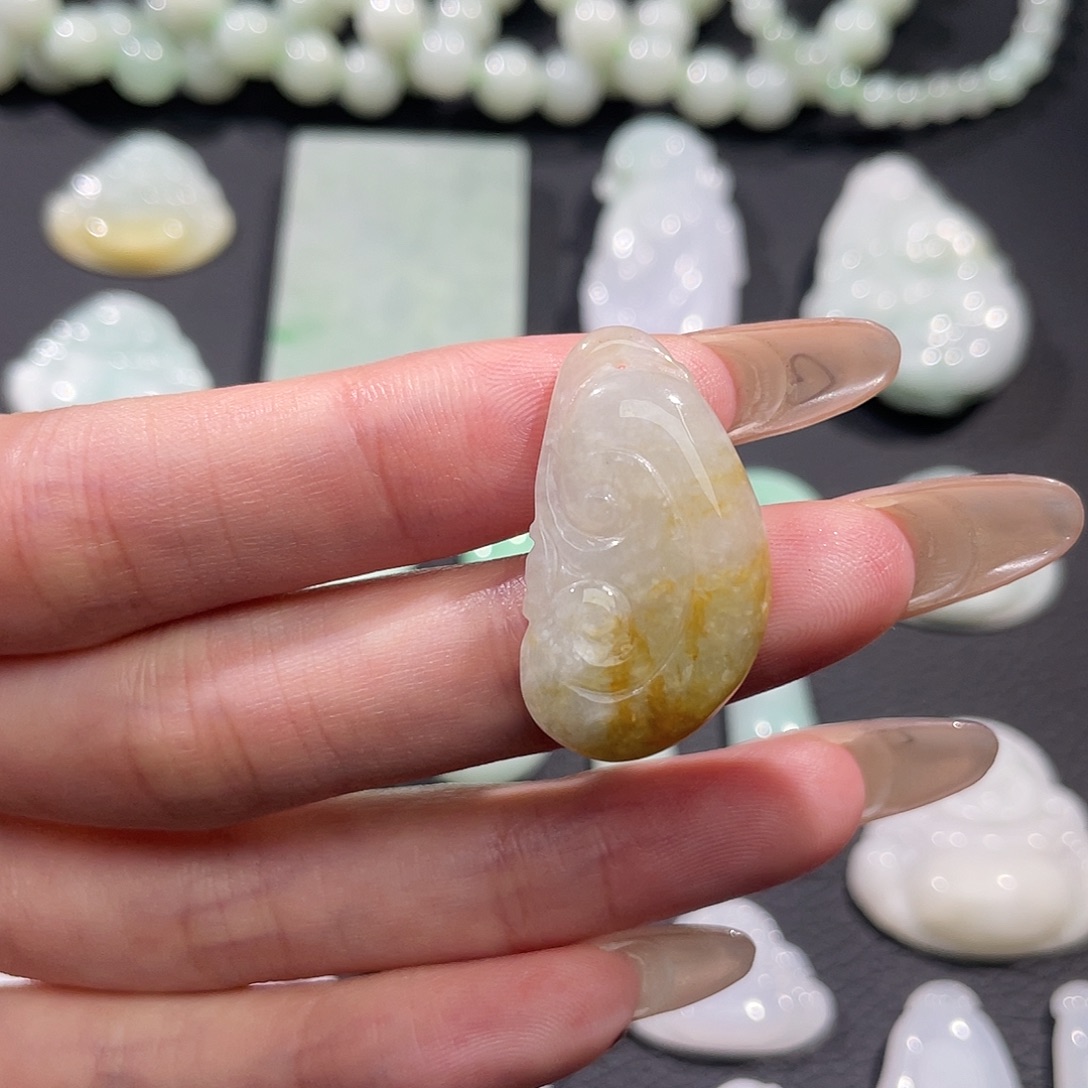 翡翠未镶嵌吊坠(不含链)