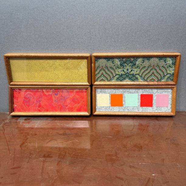 高端榫卯乌檀木5套—32x12榫卯精品明式配宣纸配镂空