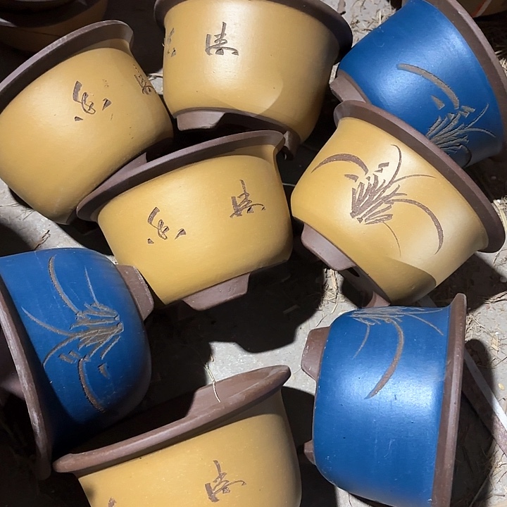 紫砂花盆100-8。 19-12。 