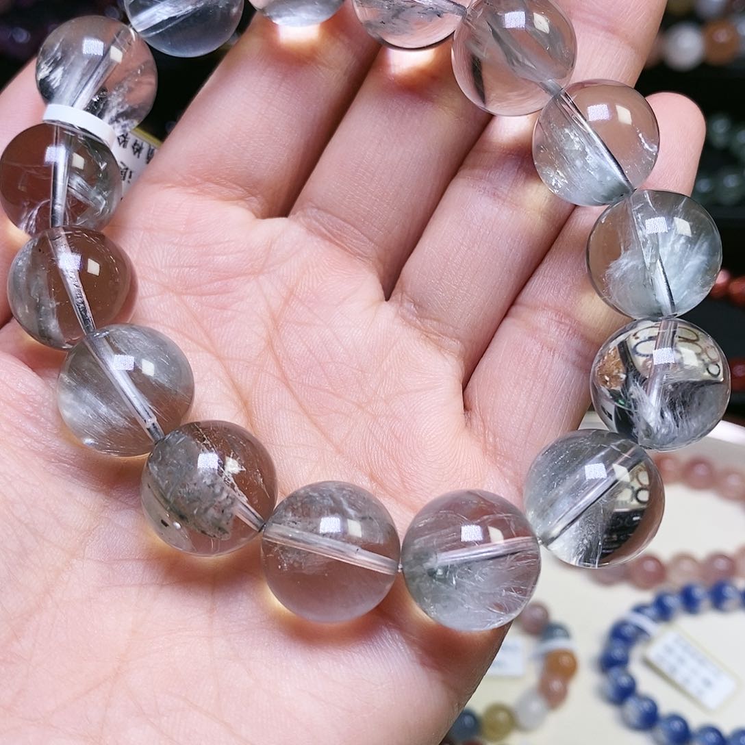 手串未镶嵌水晶蓝兔毛