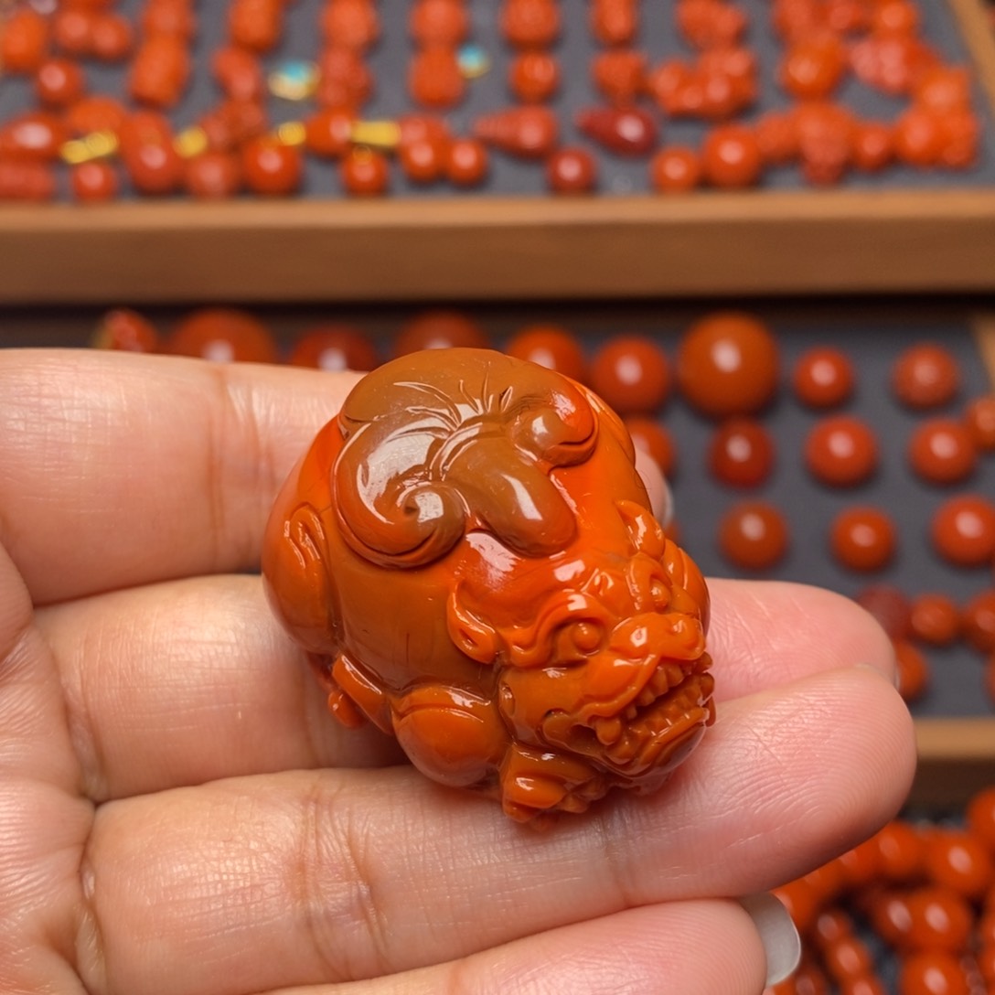 南红玛瑙配饰未镶嵌雍*配饰