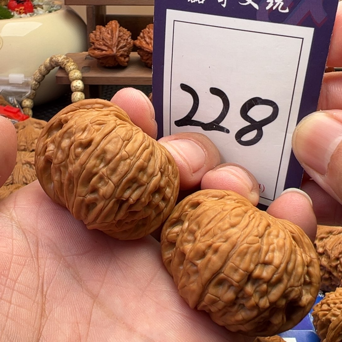 文玩核桃把件全品磨盘43尺寸228号