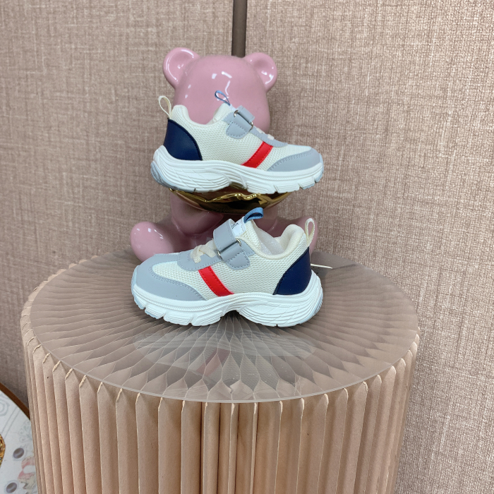 EX552  宝宝灰色双网学步小鞋子  秋冬