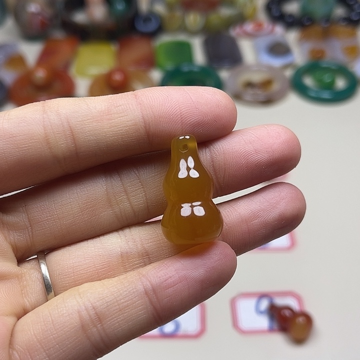 开***心玛瑙/玉髓未镶嵌颈饰