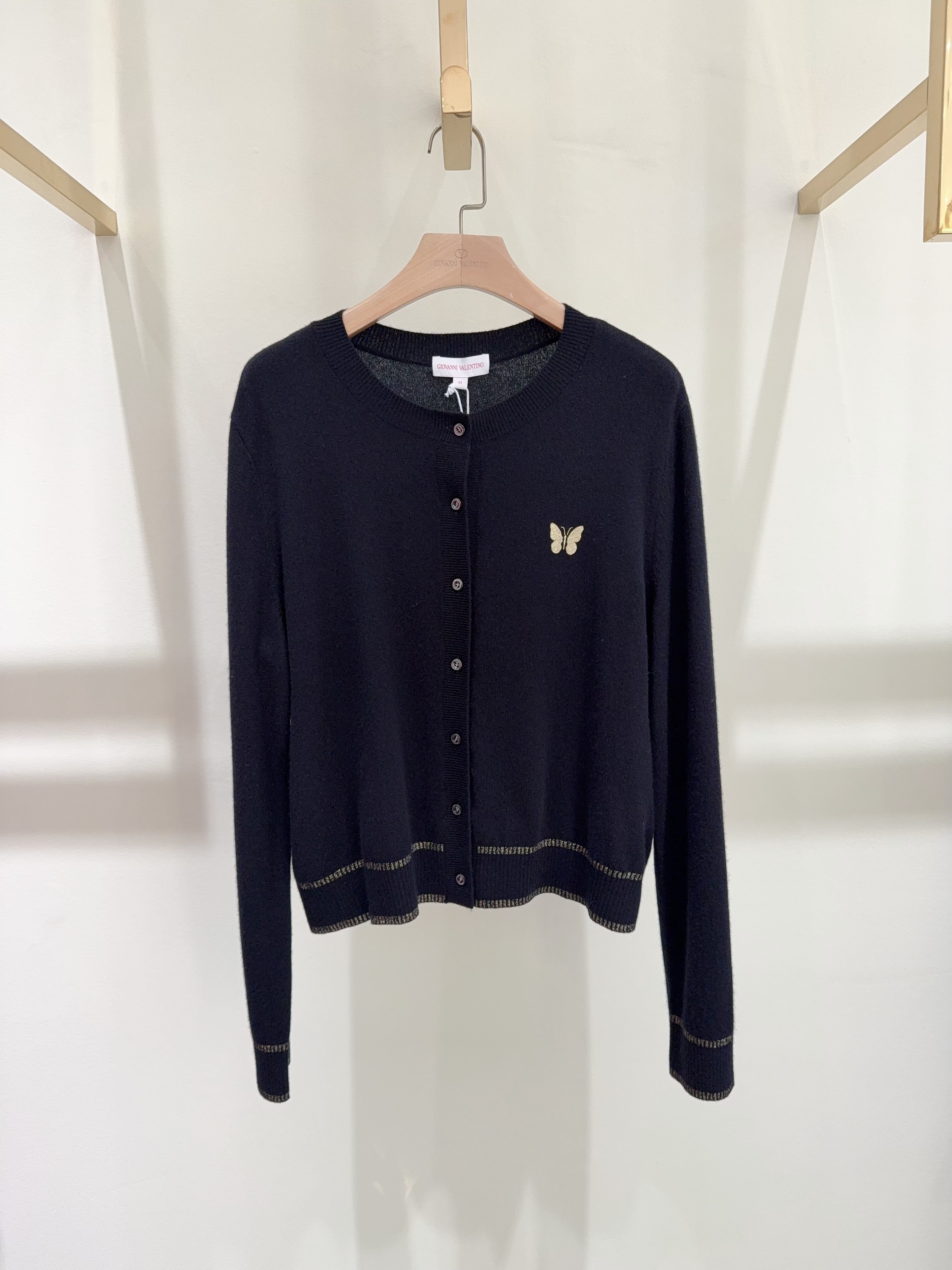 黑色毛针织衫圆领秋季上衣时尚针织长袖