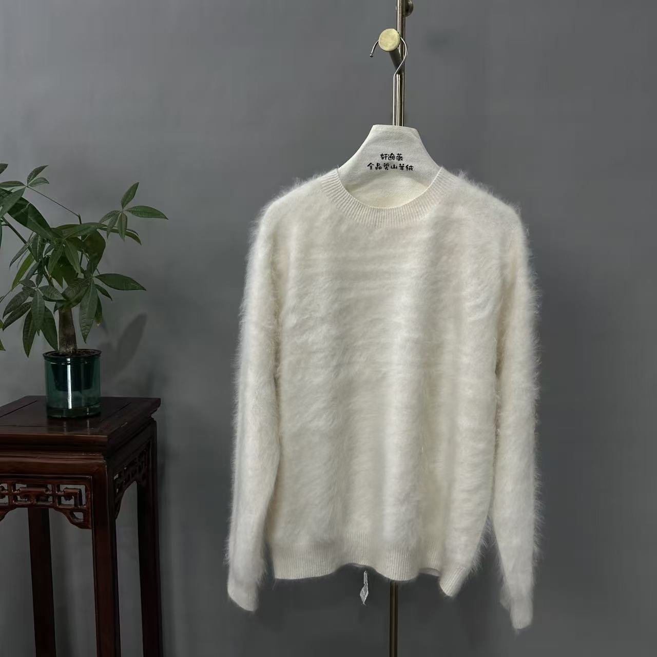 【“绒”生富贵系列】100%其他特种小动物绒套头富婆装R059