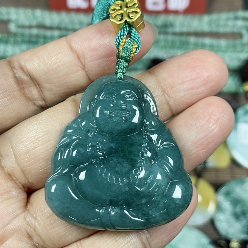 【闪购商品】翡翠颈饰未镶嵌玉吊坠翡翠玉项链佛