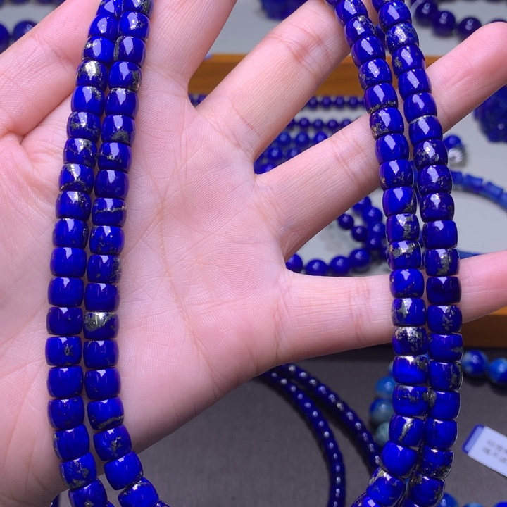 青金石手链未镶嵌7mm7541