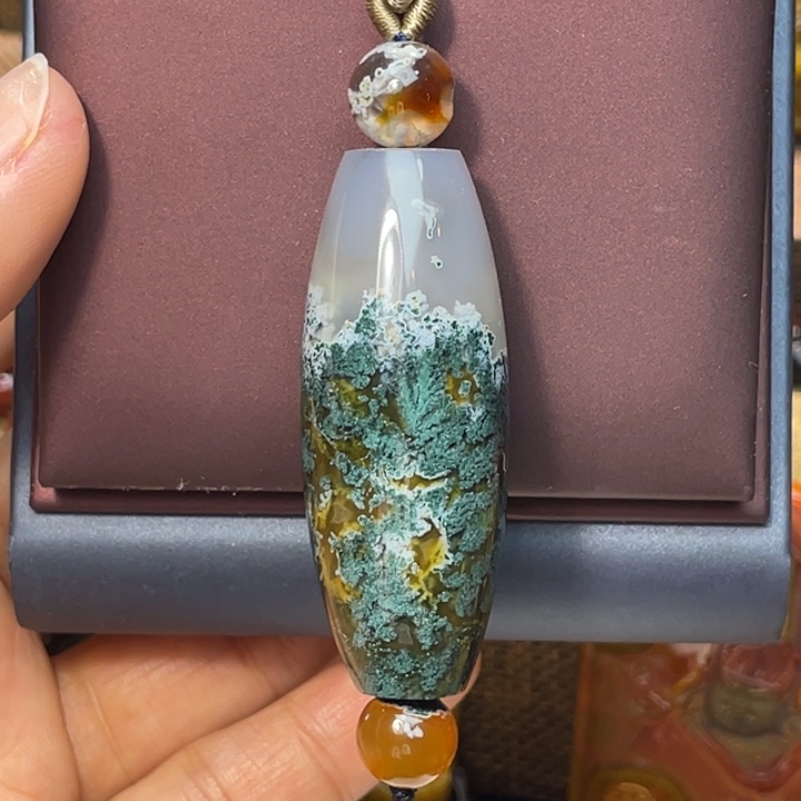 玛瑙/玉髓未镶嵌珠宝奇石收藏经典段天然水草