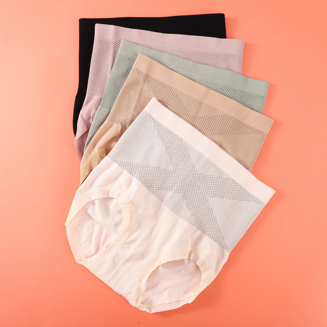 X黑绷带女士高腰五条装内裤