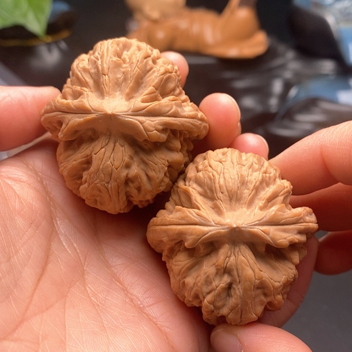 把件文玩核桃毕业红锦鲤45尺