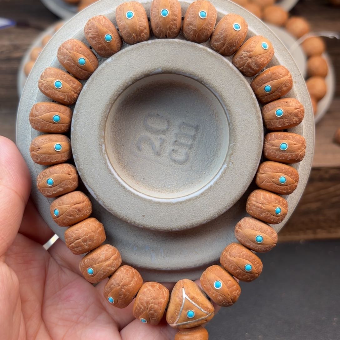 凤眼菩提手串14.5mm藏式镶嵌