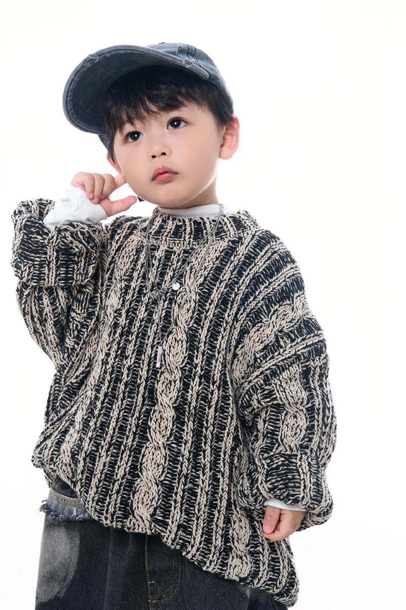 韩版洋气秋冬加厚风衣童装儿童男童