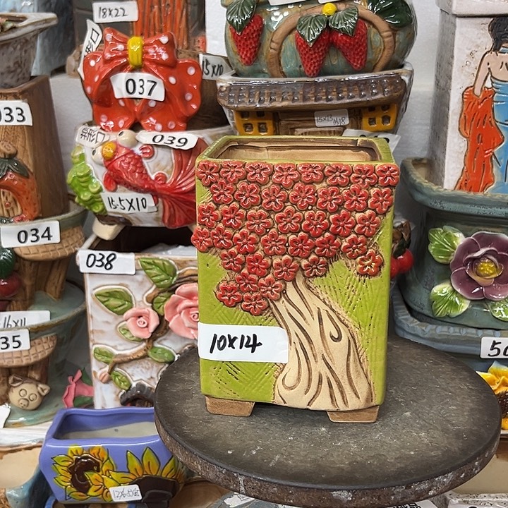 粗陶材质多肉花盆