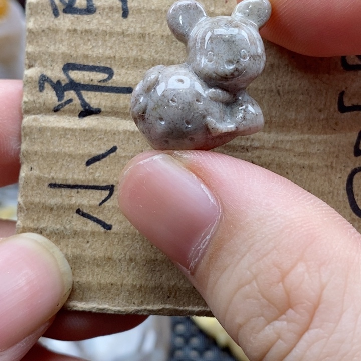 硅化珊瑚（珊瑚玉）颈饰未镶嵌