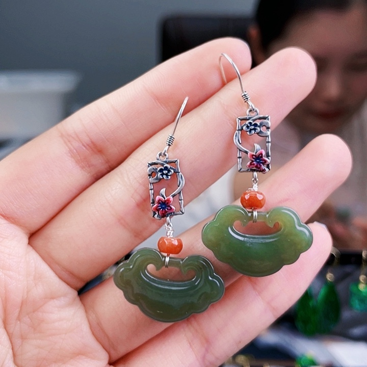 和田玉珠宝奇石银S925镶嵌