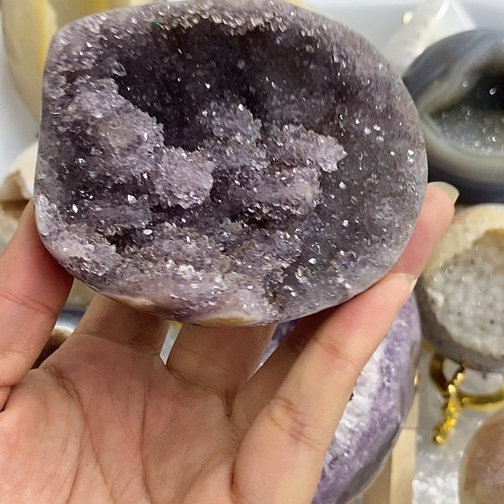 紫晶珠宝半成品未镶嵌