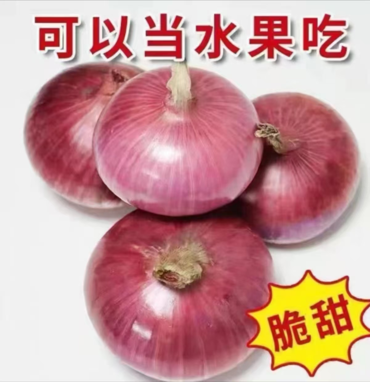 脆甜可生吃新鲜扁红洋葱时令蔬菜炒菜凉拌佳选