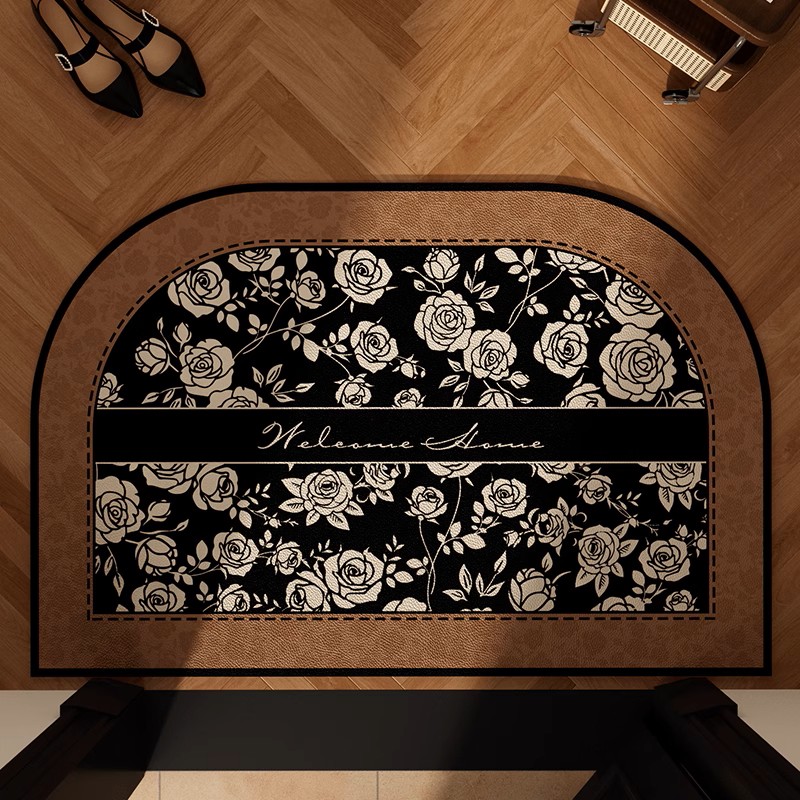 A016【50*80cm】硅藻泥入户门垫喜庆玄关厨房浴室防滑免洗地毯地垫