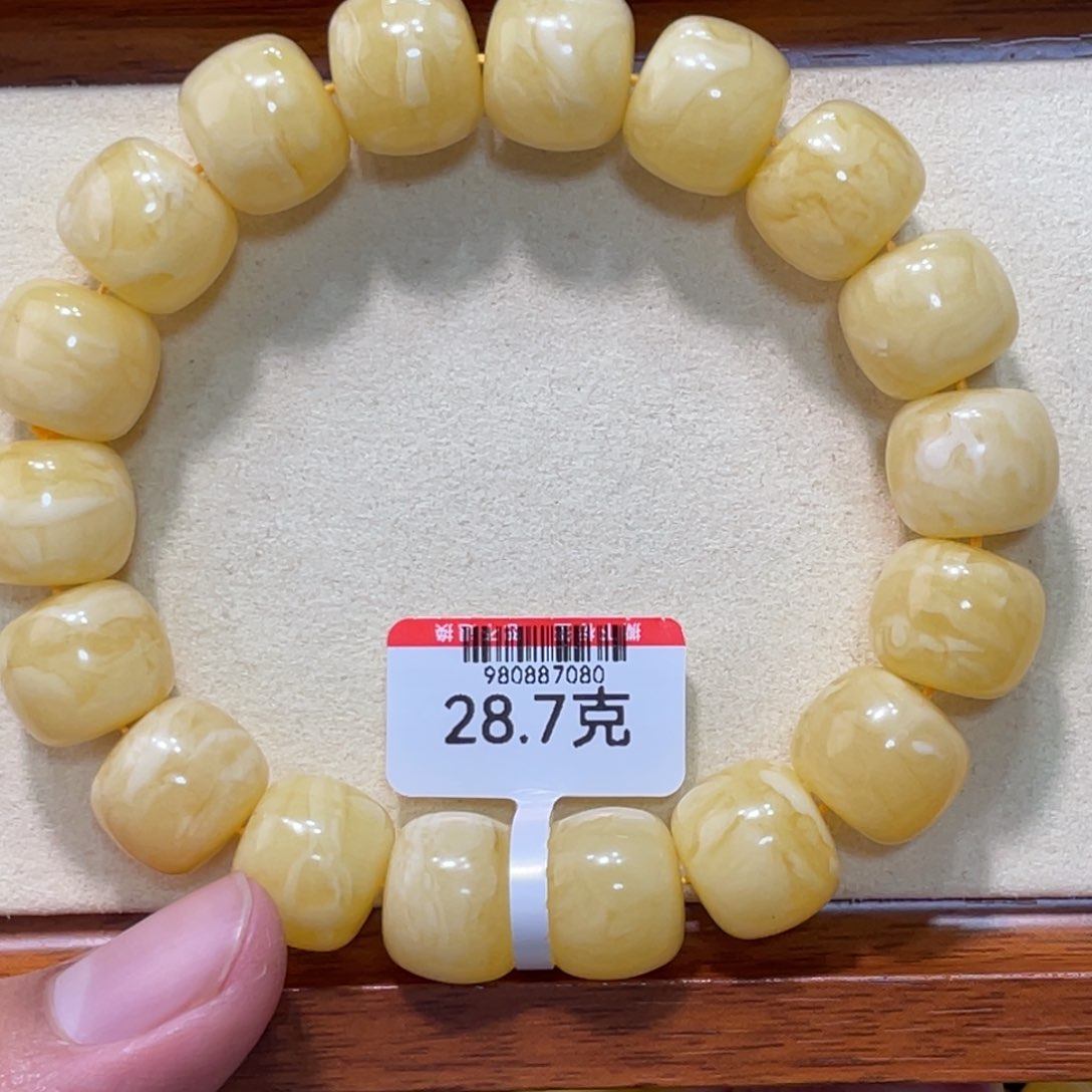 蜜蜡手链未镶嵌蜜蜡