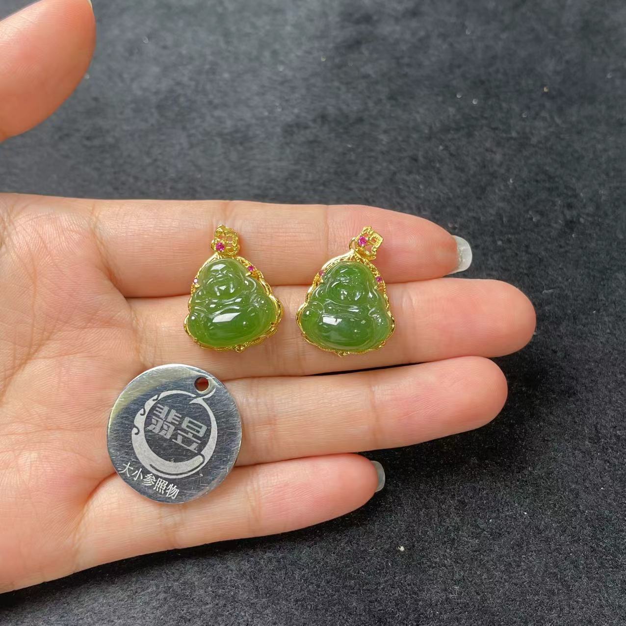 36484T30-3BH20-和田玉吊坠S925银镶-多样性发其一