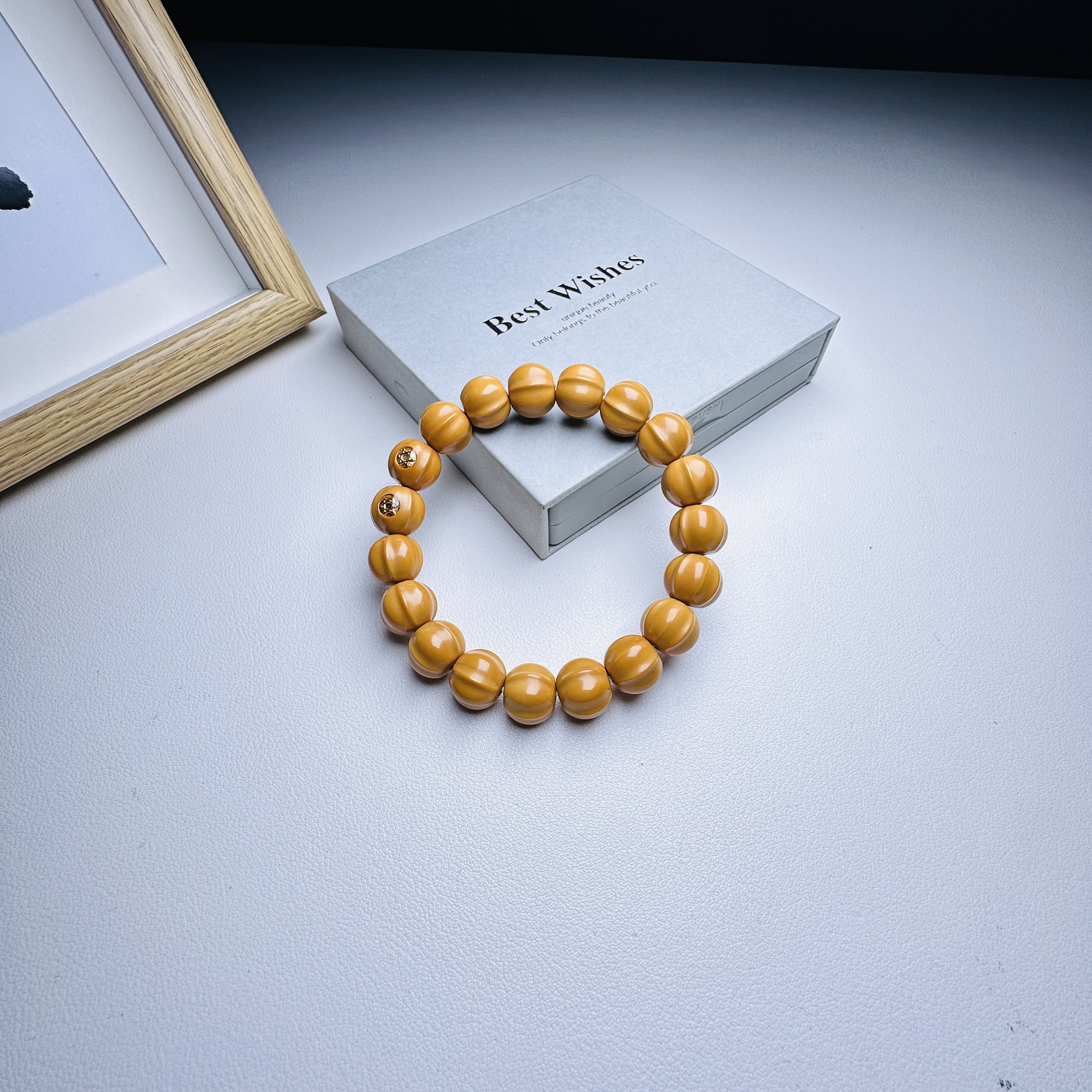 凌云出品-双标龙岩鲨鱼鳍 全品无暇猴头核桃手串尺寸13+