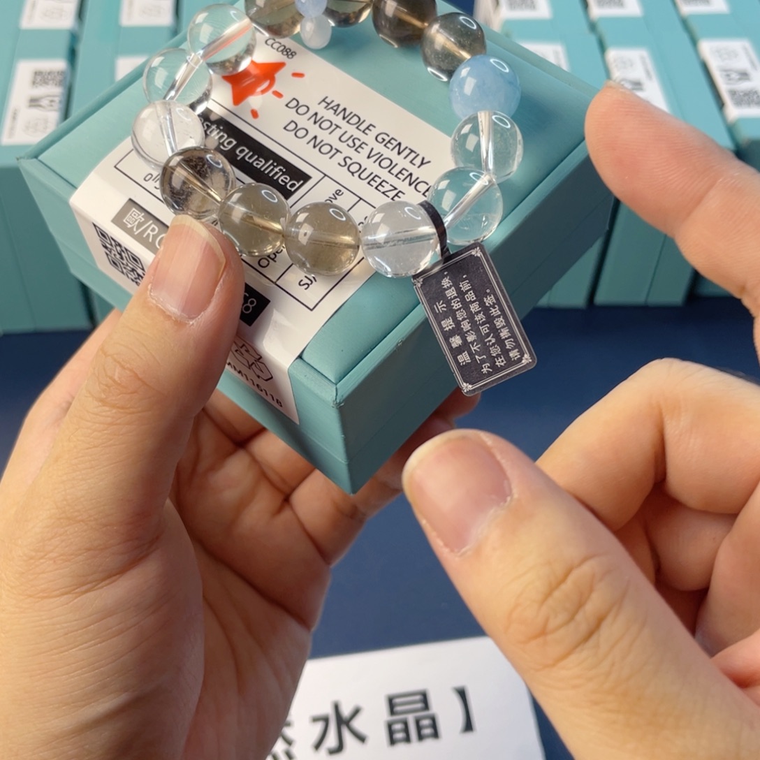 银S925镶嵌水晶手链