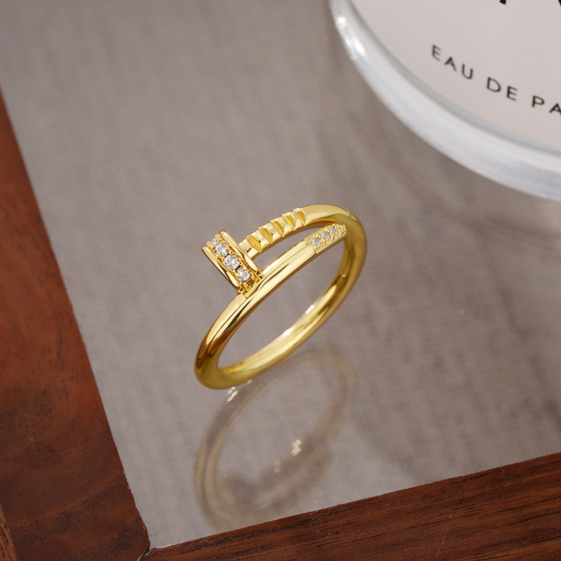 铜合金戒指  高端个性钉子戒指135