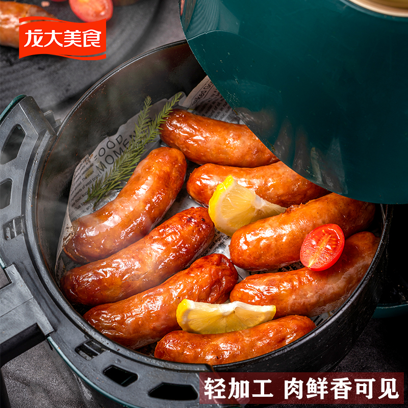 龙大爆汁鲜烤肠400g*4袋鲜肉肠烤肠猪肉肠