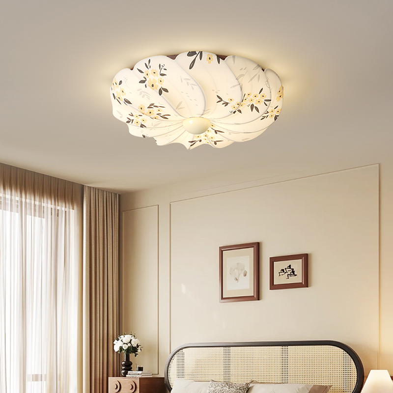 NEIWAI内外卧室灯吸顶灯中古风宋代美学印花主卧灯奶油风房间灯