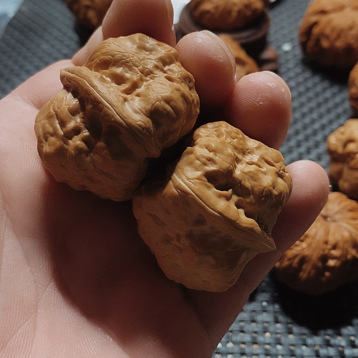 核桃手串/手链那*毛文玩核桃古蝉