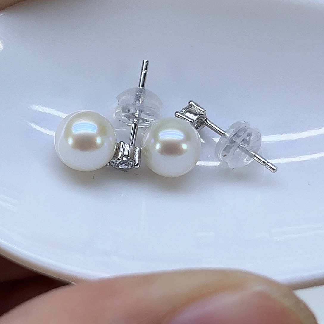 颈饰淡水珍珠银S925镶嵌