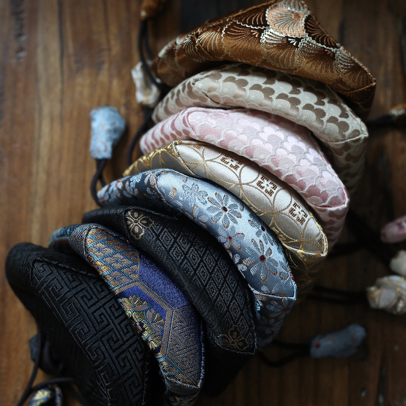 8cm织锦刺绣茶具布袋单杯袋四方加棉抽绳文玩首饰礼品收纳包装袋