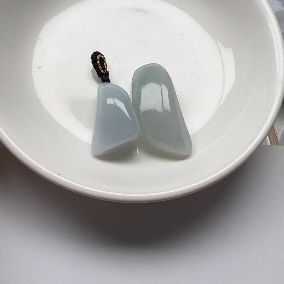 翡翠散珠丸**?纯天然缅甸翡翠A货，2个分2单