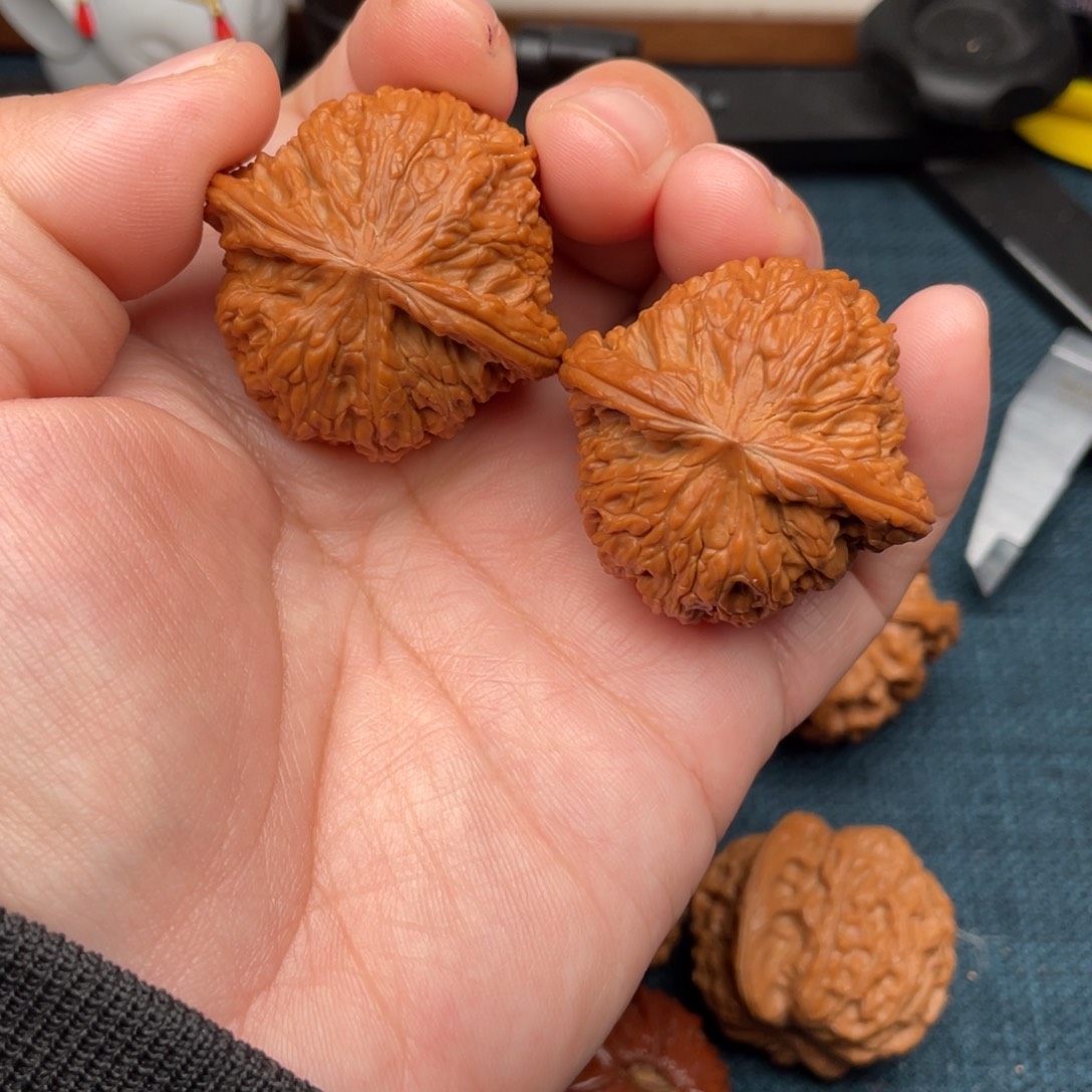 D***z把件文玩核桃全品磨盘40