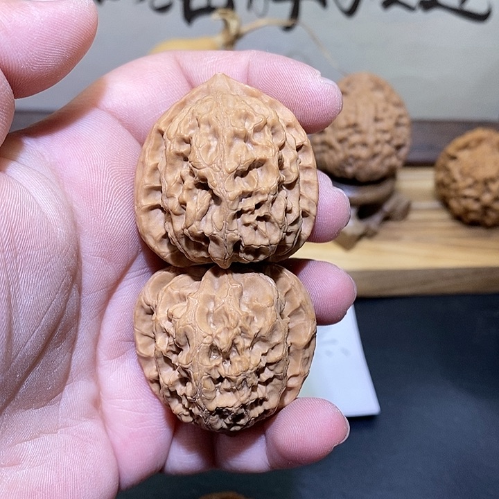 文玩核桃把件36蓟县梨木台