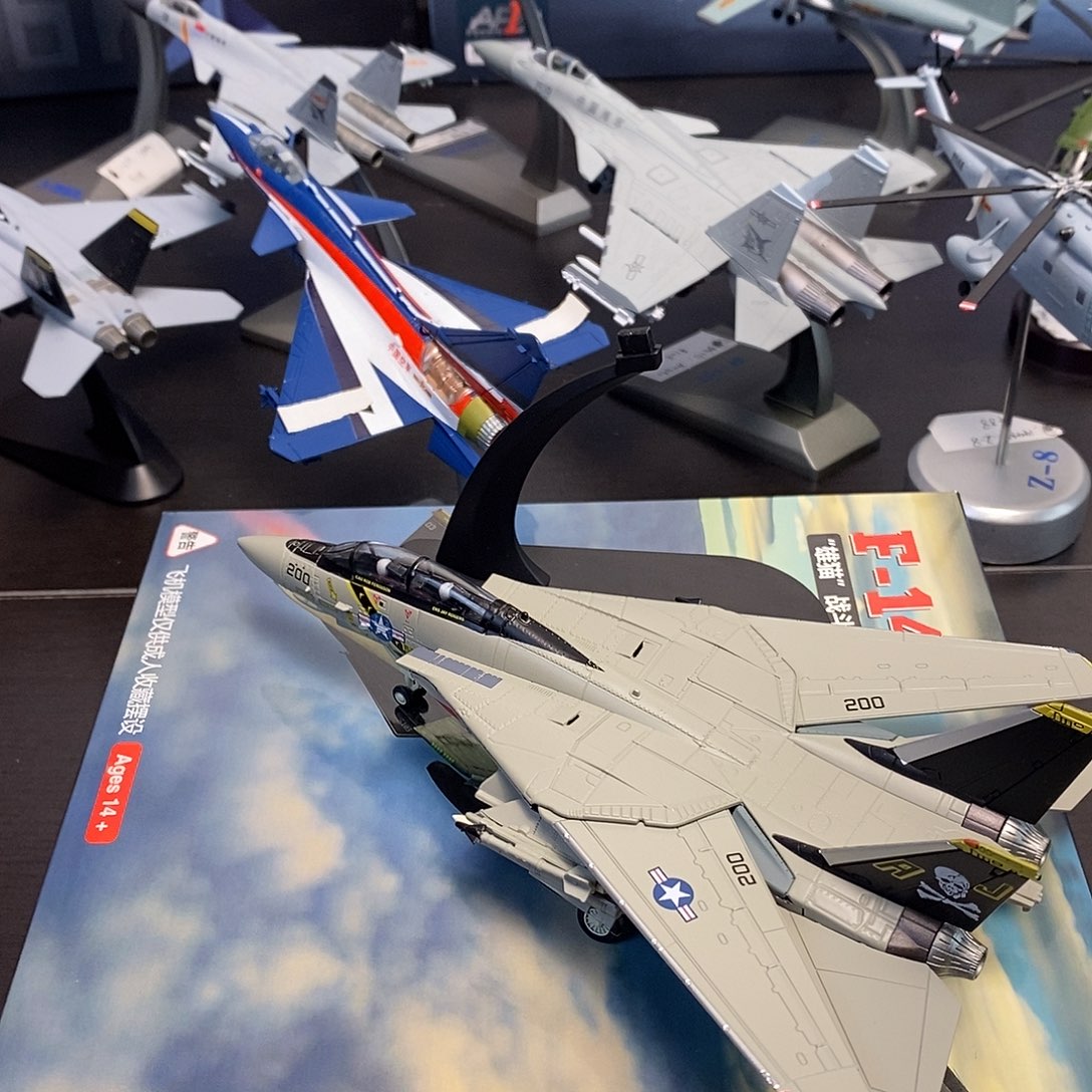 F14A熊猫战斗机100比例合金模型摆件