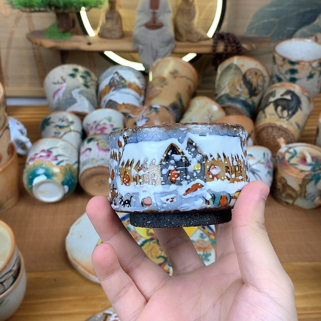 玉***前摆件景德镇陶瓷手作