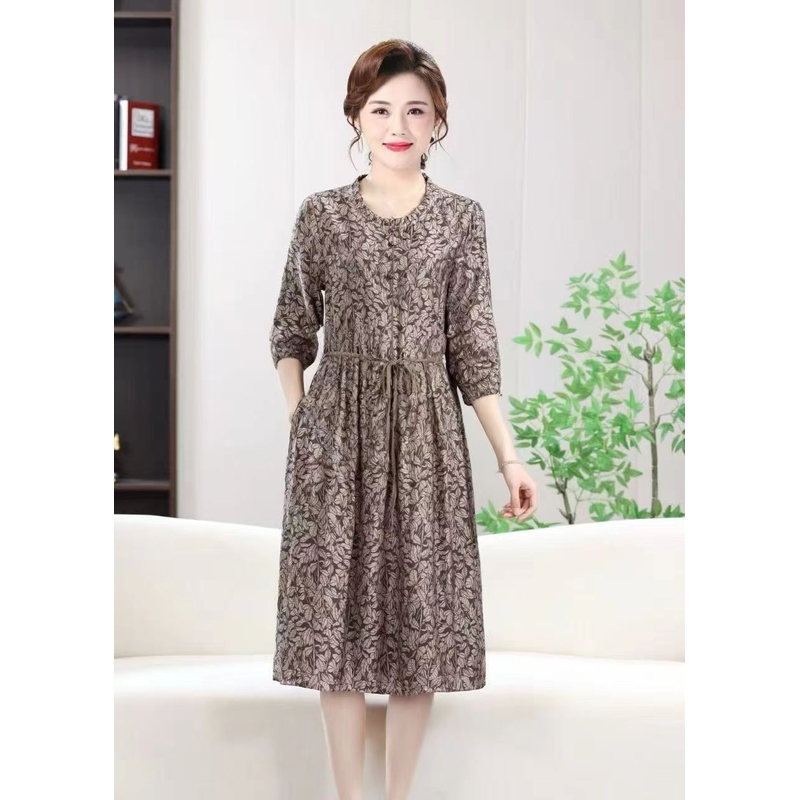 美拉德裙 夏季时尚轻奢亲肤透气中长款连衣裙