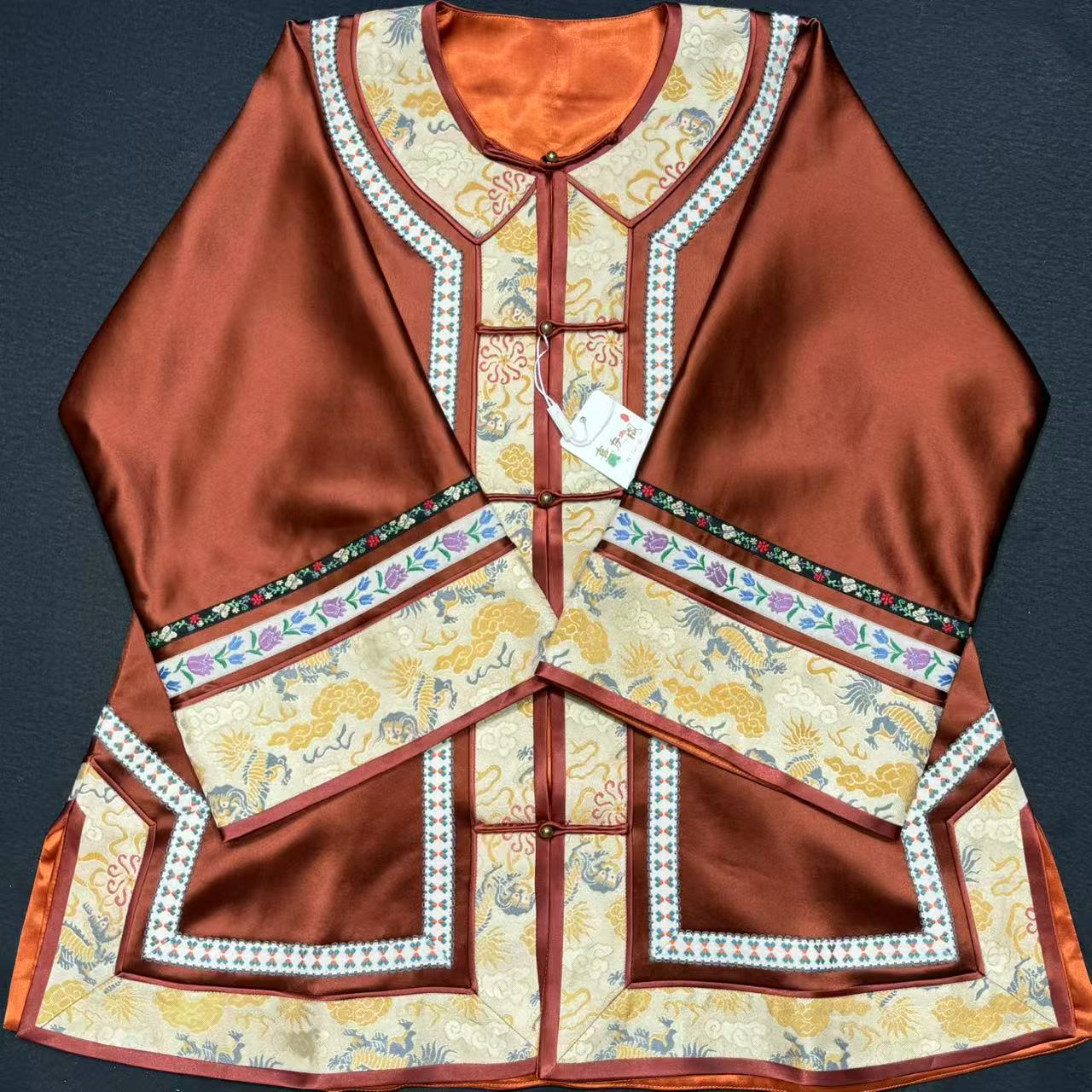 【熹友阁】重磅真丝圆领对开双层国风太太服女款