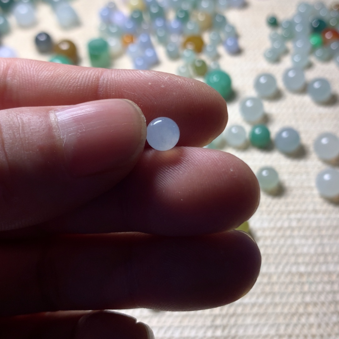 卷***懒翡翠散珠珠子一颗