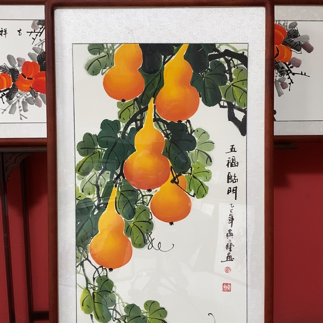 国画带框尺寸62✖️122厘米